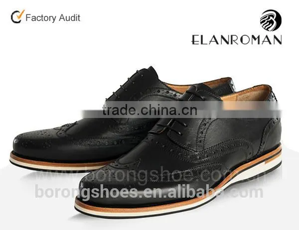 Men British Style Brogue Casual Shoe for Men Fashion Leather Casual Shoes photo-2