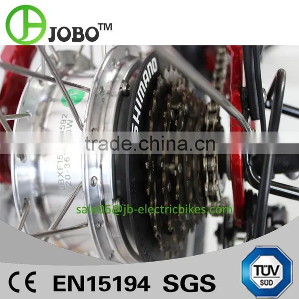 Full Suspension 20 Inch Folding Electric Bike 1:1 PAS System photo-4