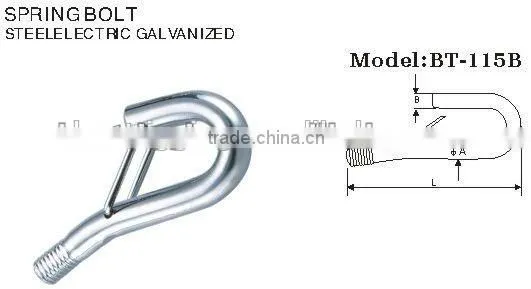 Made in China Steel Electric Galvanized Spring Bolt,Screw Bolt in Rigging Hardware Manufacturer photo-2