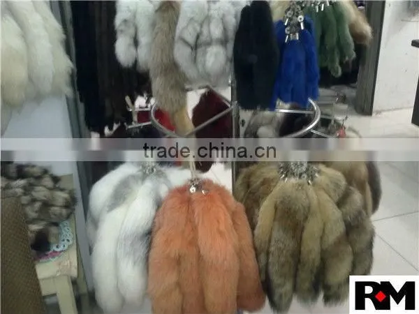 Factory Wholesale 100% Genuine Fox Tail Fur Accessory in Natural Color photo-6