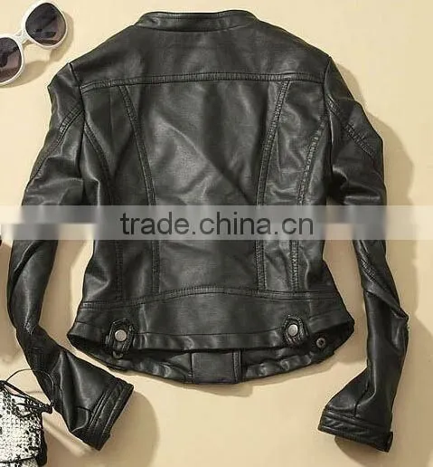 Custom Leather Jacket for Women Leather Jacket Wholesale photo-2
