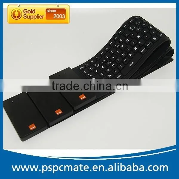 Computer 105keys Waterproof Foldable Silicon Wireless Bluetooth Keyboard photo-2