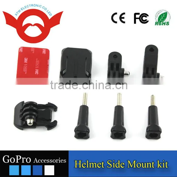 2016 Hot Selling Gopro Accessories Helmet Side Mount Kit With Curved Adhesive Side Mount for GoPro Hero 4/3+/3/2/1 photo-4