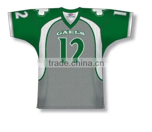 Polyester Spandex Custom Sublimated Gaels American Football Jersey/Shirt