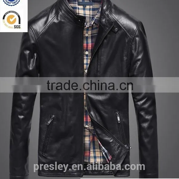 2016 New Style Men's Outdoor Leather Jacket With Cheap Price photo-4