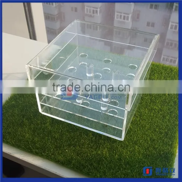 2016 Hot Sale!! China Manufactuer Flower Box Hold 9 Roses Acrylic Box for Fresh Roses photo-3