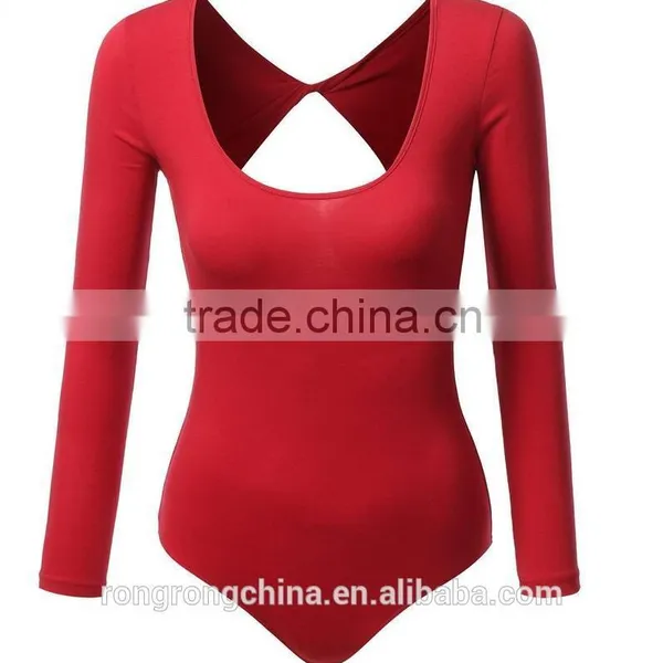 2016 News Sexy Women's Basic Solid Bodysuit Quality Choice