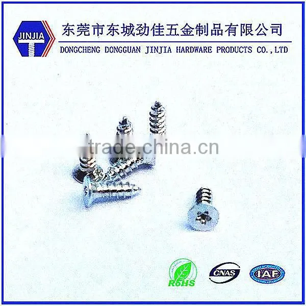 White Zinc Screws With Pentacle Drive M1*3.5