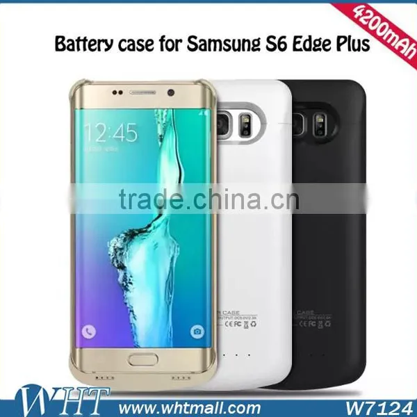 2016 New Products 4200mAh Rechargeable Battery Case for Samsung Galaxy S6 Edge Plus photo-3