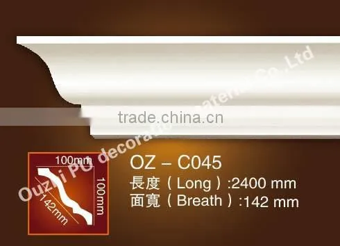 Crown Molding Pu Plain Cornice/PU Mouldings/PU Cornices Moulding Products photo-6