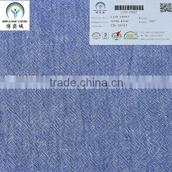Linen /cotton Yarn Dyed Fabric