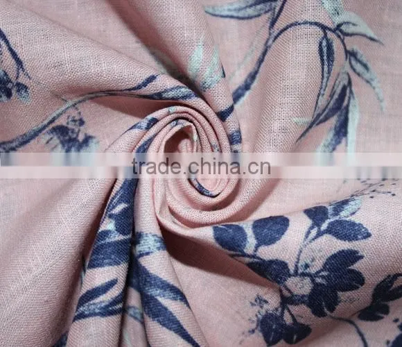 20S*14S High Quality Printed Linen Viscose Interwoven Fabric
