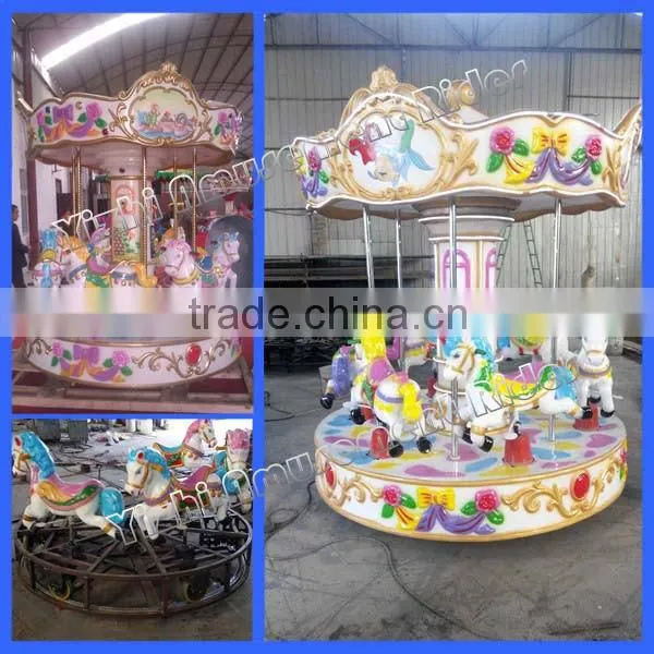 Children's Merry go Round 6 Seats Mini Carousel photo-5