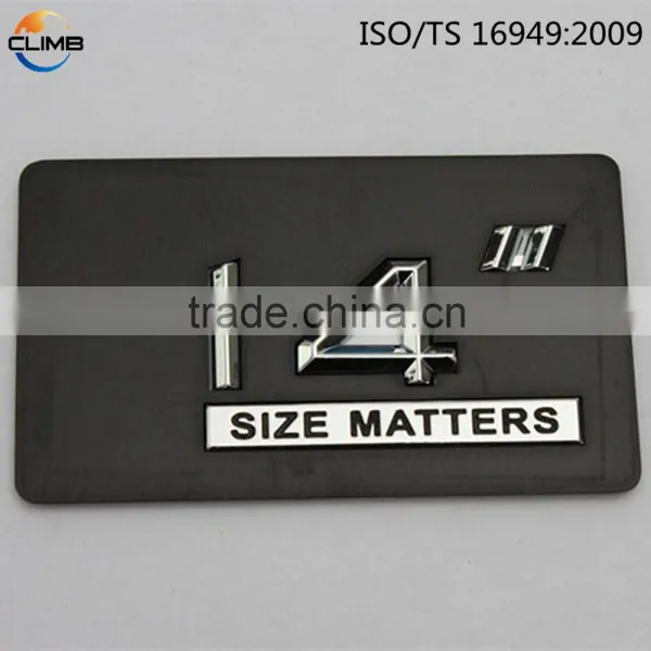 High Quality Car Badge Letters Small Chrome Letters 3D ABS Chrome Letter photo-5