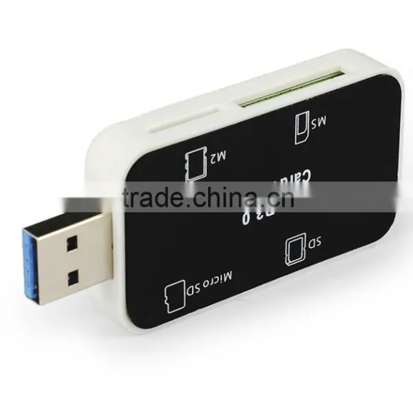 USB 3.0 SD,TF,Micro SD,MS,M2 All In One Card Reader Writer photo-2