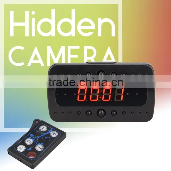 Vitevisio Remote Control Alarm Clock Spy Camera Hidden in Bedroom With Voice Recorder