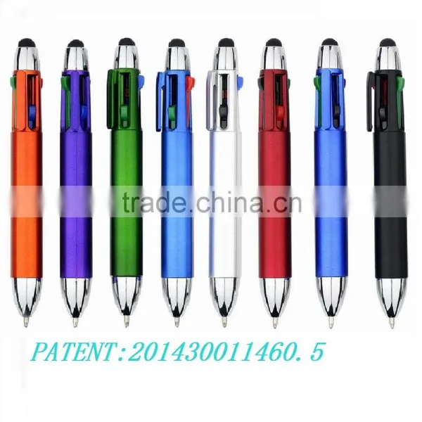 Novelty 2016 4 Colors Metallic Touch,screens,stylus Ball Pen,promotion Pen