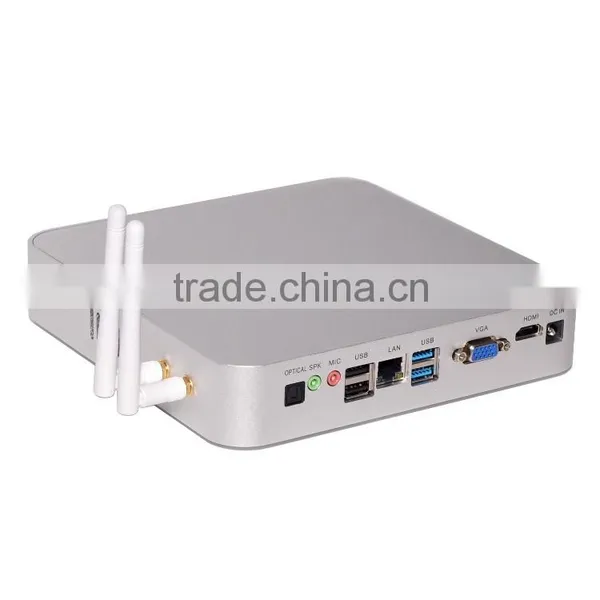 2016 New Fanless Mini Computer Low Power With Windows10 Intel N3150 HD Mini pc 1080p 1LAN 1 HDMI RAM 8GB 8GB SSD 500GB HDD photo-2
