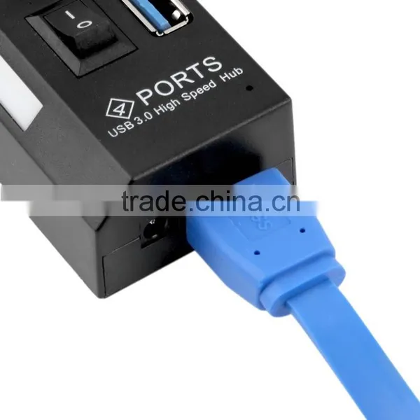 Wholesale High Speed Mini 4 Ports USB 3.0 Hub USB Port For Laptop PC Computer Laptop Peripherals Accessories Free Drop Shipping photo-4