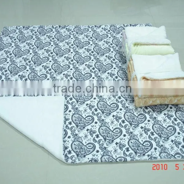 100% Polyester Printed Short Fur Sherpa Throw photo-2