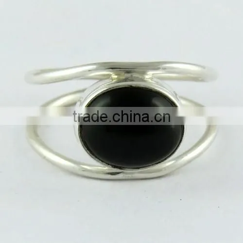 Just Wondering !! Black Onyx 925 Sterling Silver Ring, Handmade Silver Jewelry, Gemstone Silver Jewelry photo-2