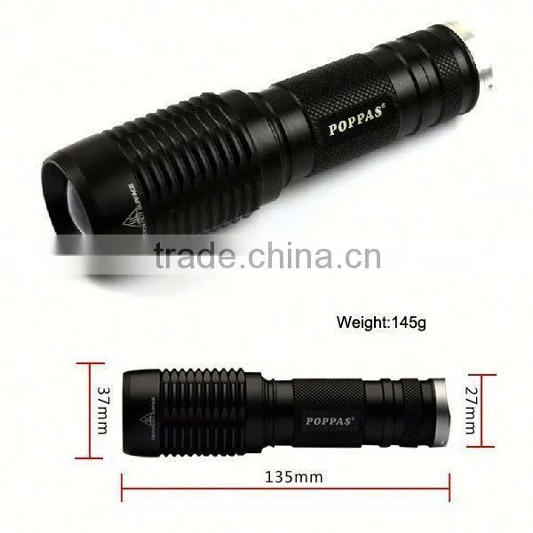 101 Hot Sale LED Zoomable LED Flash Light Rechargeable Emergency Light photo-4