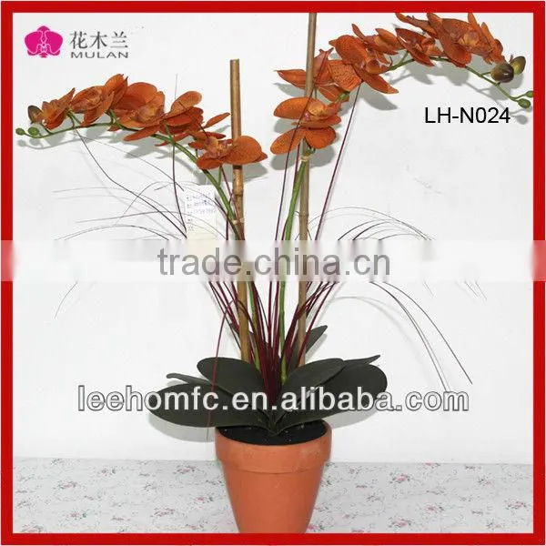 Plastic Fabric Orchid Flower Decorative Artificial Flower photo-5