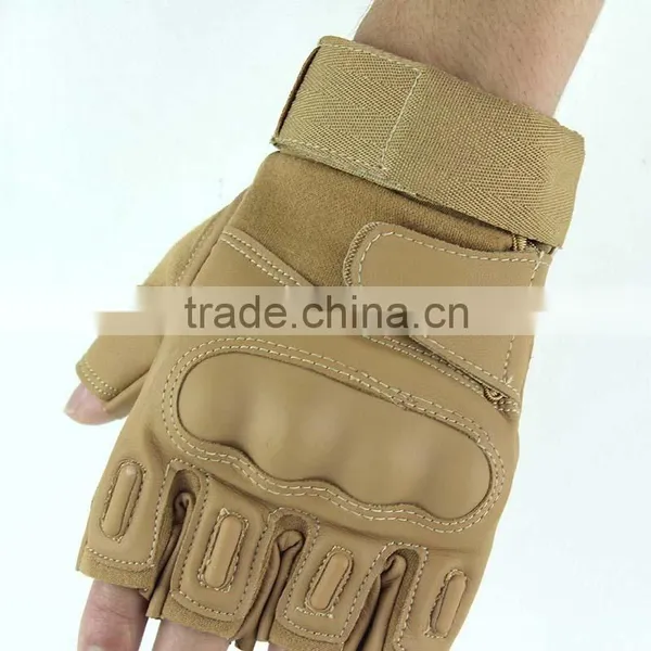 Cut Finger Olive Green Army Gloves photo-2