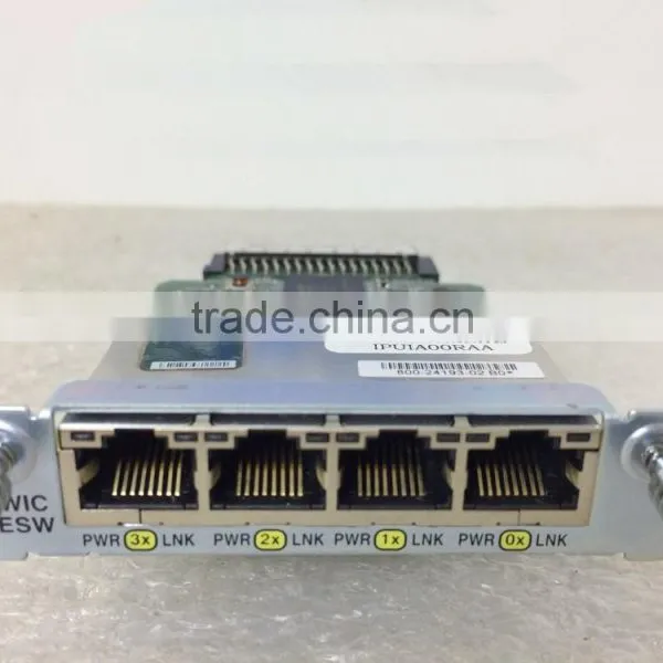 Cisco HWIC-4ESW 4 Port FE EtherSwitch 10BASE-T/100BASE-TX Router Module HWIC KK Small Medium Businesss
