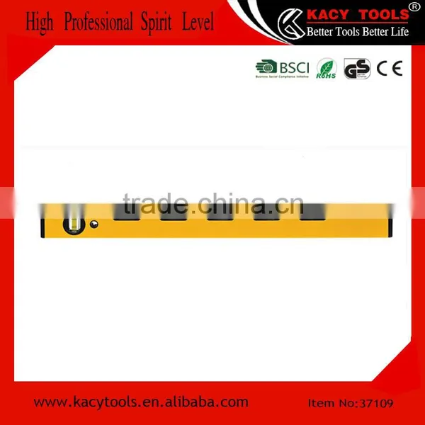 Six Shockproof Acrylic Solid Bubble Vials Aluminum Spirit Level Measuring Tools37109