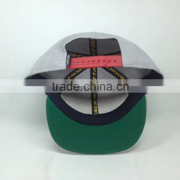 High Quality Custom 3D Embroidery Plastic Buckle Flat Brim Snapback Cap photo-4