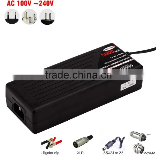 4-Stages SLA GEL AGM VRAL Battery 12v Automatic Battery Charger photo-3