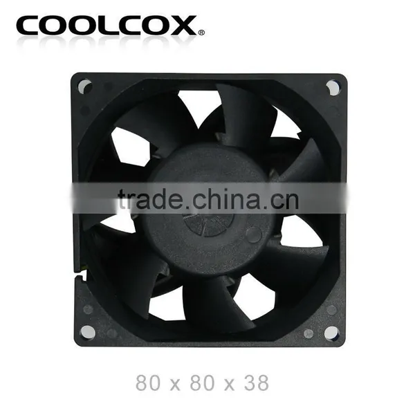 CoolCox 80x80x38mm ,8038 PWM Cooling Fan,PC Cooling Fan,12V,2510-4Pin