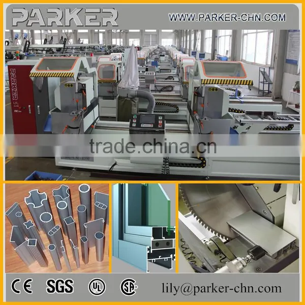 PVC Profile CNC Control Double Mitre Cutting Saw/aluminium Profile Double Head Cutting Machine photo-4