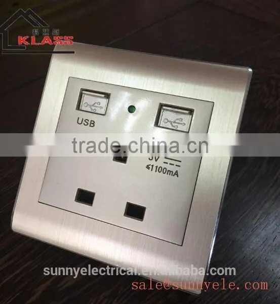 Recessed 1000 mA USB WALL SOCKET photo-5