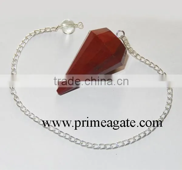 Agate Pendulum - Red Jasper Pendulum : Gemstone Pendulums photo-4