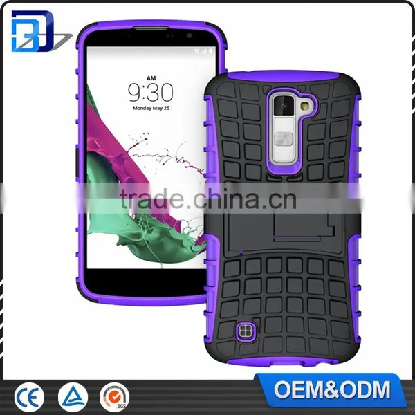 2016 Newest Tire Pattern Phone Cases For LG K10 Slim Armor Kickstand Back Combo Cover Shield Case For LG K10 M2 photo-5