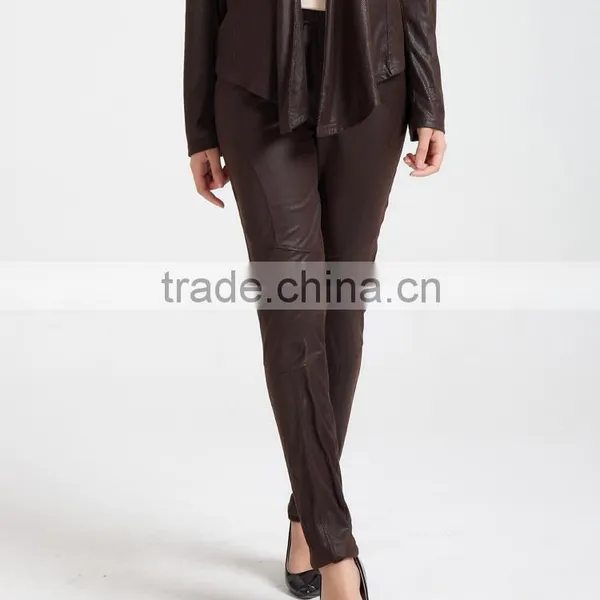 Fashion women AOP suede pants for sale