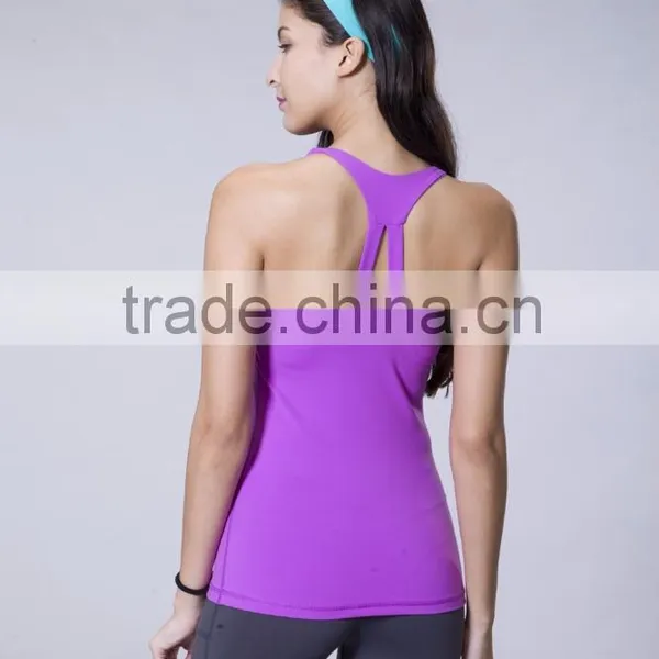 Private Label Custom Design Sexy Ladies Workout Tops Active Tank Tops photo-2