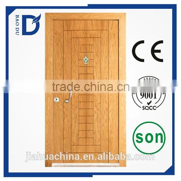 Waterproof Used Arched Exterior Security Armored Door Front Bullet Proof Carved Solid Wood Door photo-2