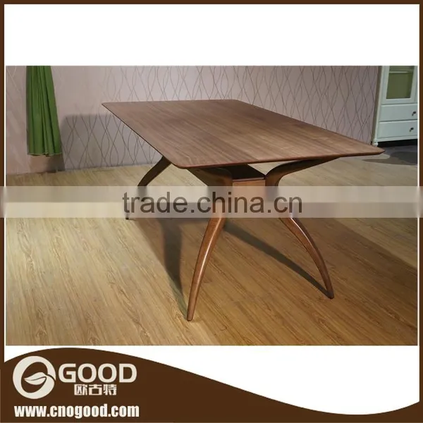 Malaysia Style Rubber Solid Wood Dining Chair and Table Set photo-5