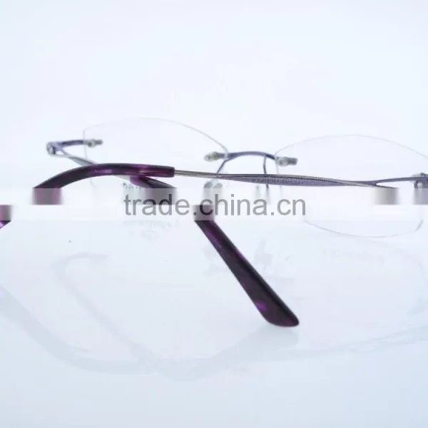 2016 New Stylish Metal Eyeglasses Frames Full Rimless G659 photo-3