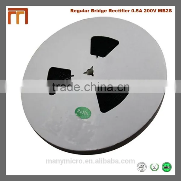Surface Mount Regular Bridge Rectifier 0.5A 200V MB2S photo-4
