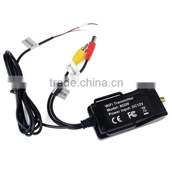 New Black WIFI Wireless Car Backup Realtime Video Transmitter 12V DC For IPhone Android photo-2