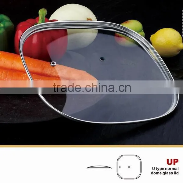 American Style Stainless Steel Soup Pot Tempered Glass Cheap Lid