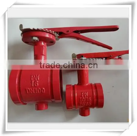 300 PSI DIN Standard Grooved Butterfly Valve