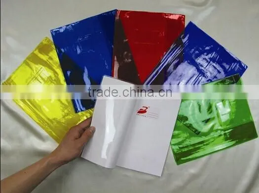 wholesale clear pvc plastic color A4 book cover