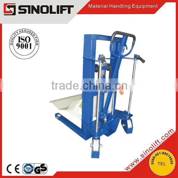 Manual Hydraulic Roll Lifter Machinery,Plastic Film Roll Work Positioner Lifter Equipment,Polyethylene Sheet Roll Stacker Carrie photo-2