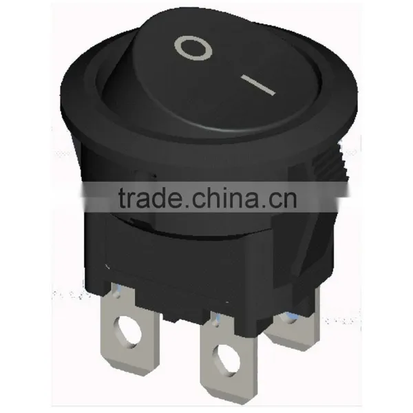 round rocker switch t85 8A 250V