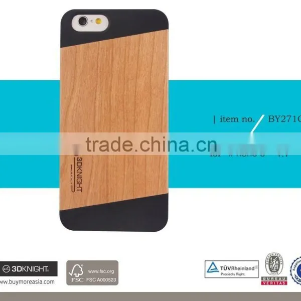 Optional Black White PC Wood Phone Cover Blank Back DIY Customized Design for IPhone 6 Case, Ultra Slim Light Case for Apple photo-4